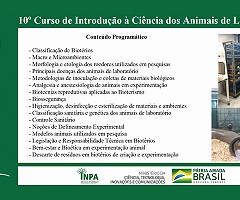 10º Curso de Introdução à Ciência dos Animais de Laboratório