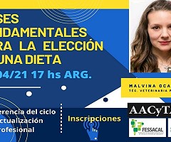 Ciclo de actualización profesional AACyTAL - Bases Fundamentales para la Elección de una Dieta