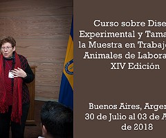 Curso sobre Diseño Experimental y Tamaño de la Muestra en Trabajos con Animales de Laboratorio XIV Edición
