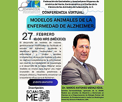 Conferencia Virtual: “Modelos animales para estudiar la enfermedad de Alzheimer”