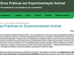 El Sitio 'Boas Práticas em Experimentação Animal' ahora también está en Español. 