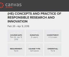Webinar gratuito: (HE) Concepts and Practice of Responsible Research and Innovation