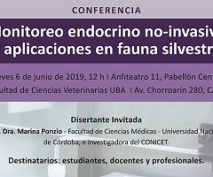 Conferencia de Monitoreo endócrino no-invasivo y aplicaciones en fauna silvestre
