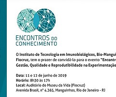 Encontro do conhecimento Fiocruz / Bio-Manguinhos / Laean