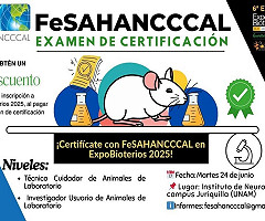 ¡Certifícate en el manejo de animales de laboratorio!