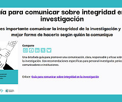Guía práctica para comunicar con integridad en la investigación