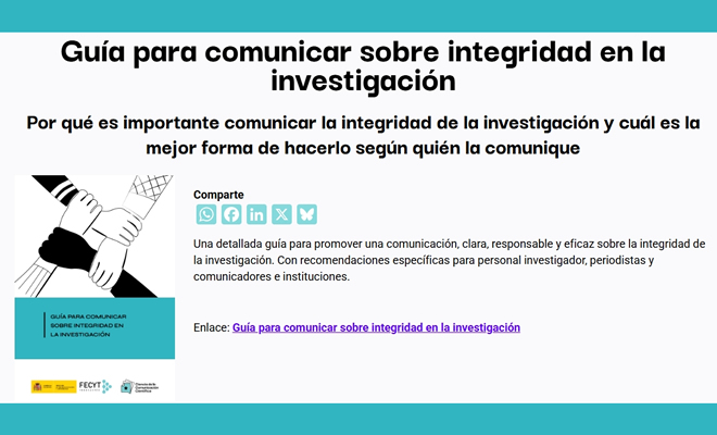 Guía práctica para comunicar con integridad en la investigación