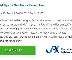 Webinar Essential Tips for New Mouse Researchers