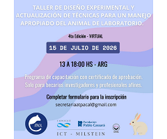 ATPACAL organiza la 4.ª edición del Taller de Diseño Experimental y Actualización de Técnicas para un Manejo Apropiado del Animal de Laboratorio